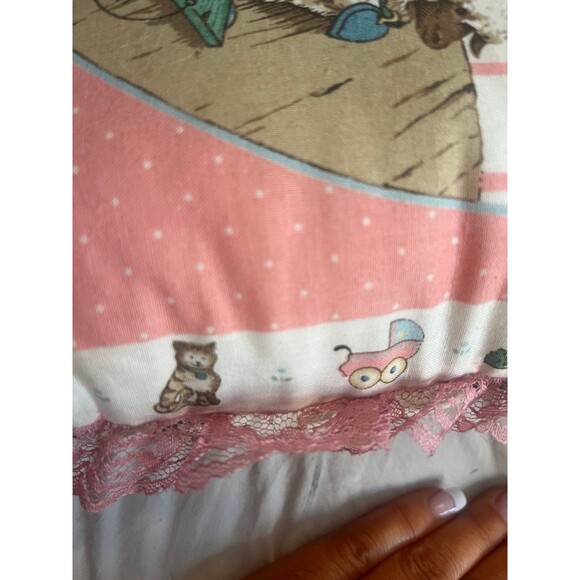 Vintage Victorian Toys Accent Pillow with Lace - Picture 3 of 3